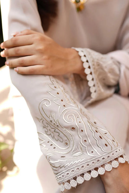 BrandsInn -3PC DHANAK EMBROIDERED WITH DIAMOND SILK PRINTED DUPATTA & TROUSER-BI-4121