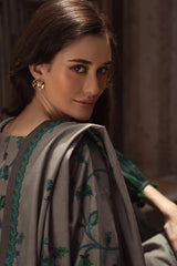 BrandsInn-3PC KHADDAR PRINTED SHIRT WITH KHADDAR PRINTED DUPATTA AND PRINT TROUSER-BI-