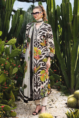BrandsInn-3PC LAWN DIGITAL PRINTED EMB SHIRT WITH SILK PRINTED DUPATTA AND DYED TROUSER-BI-047