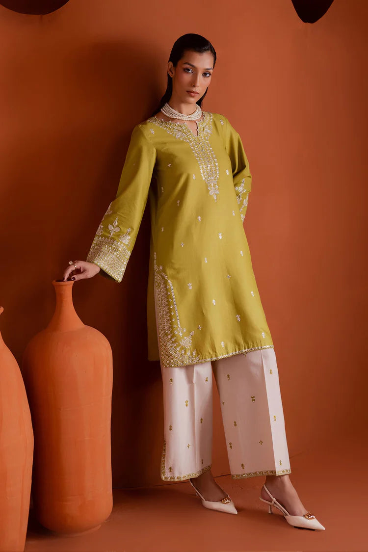 BrandsInn-2PIECE LAWN EMBROIDERED SHIRT WITH LAWN EMB TROUSER-BI-265