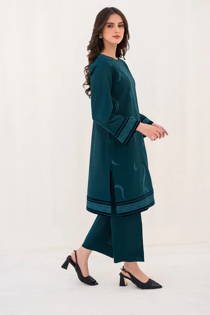 BrandsInn- 2PC -DHANAK HEAVY EMBROIDERED WITH HEAVY EMBROIDERED SLEEVES-BI-4190