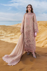 BrandsInn-3PC LAWN LASERWORK & SEQUIN EMBROIDERED SHIRT WITH KHAADI NET SEQUIN EMBROIDERED DUPATTA AND TROUSER -BI-4796