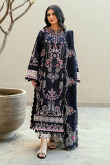 BrandsInn-3PC LAWN EMBROIDERED SHIRT WITH KHADDI NET EMBROIDERED DUPATTA & TROUSER-BI-4826