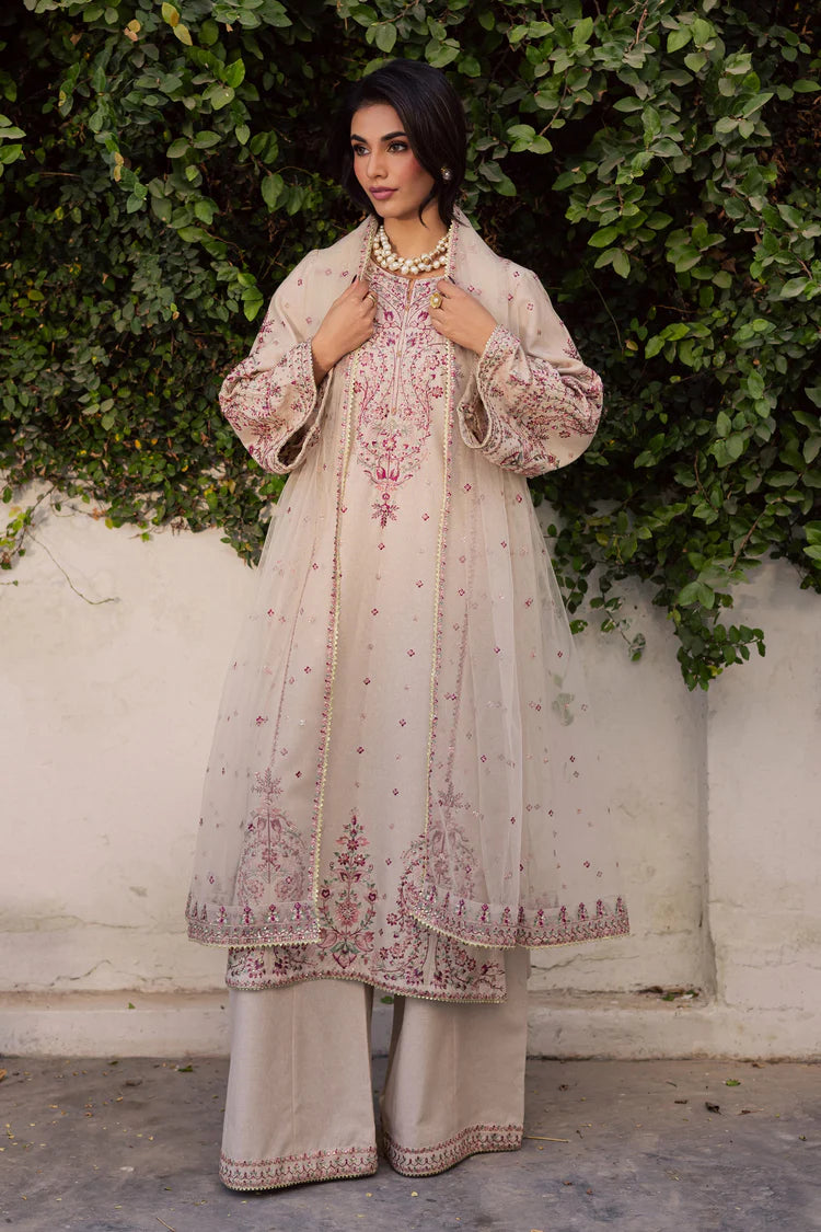 BrandsInn-3PC LAWN EMBROIDERED WITH ORGANZA EMBROIDERED DUPATTA & TROUSER -BI-4777