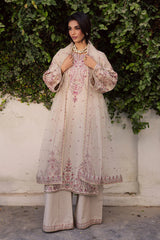 BrandsInn-3PC LAWN EMBROIDERED WITH ORGANZA EMBROIDERED DUPATTA & TROUSER -BI-4777