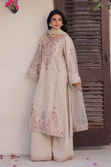 BrandsInn-3PC LAWN EMBROIDERED WITH ORGANZA EMBROIDERED DUPATTA & TROUSER -BI-4777