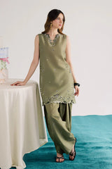 BrandsInn-2PC LAWN EMBROIDERED SHIRT WITH LAWN EMBROIDERED TROUSER-BI-270