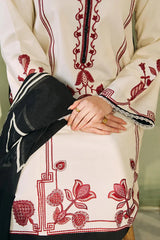 BrandsInn- 3PC LAWN EMBROIDERED SHIRT WITH DIAMOND PRINTED DUPATTA-BI_738