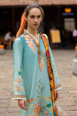 BrandsInn-3PC LAWN PRINTED SHIRT WITH CHIFFON PRINT DUPATTA AND PRINT TROUSER-BI-316