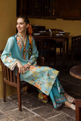BrandsInn-3PC LAWN PRINTED SHIRT WITH CHIFFON PRINT DUPATTA AND PRINT TROUSER-BI-316