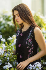 BrandsInn-3PC LAWN EMBROIDERED SHIRT WITH CHIFFON PRINTED DUPATTA & TROUSER-BI-4632