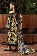 BrandsInn-3PC KHADDAR PRINTED SHIRT WITH KHADDAR PRINTED DUPATTA AND PRINTED TROUSER-BI-