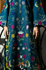 BrandsInn-3PC DHANAK EMBROIDERED SHIRT WITH DHANAK EMBROIDERED SHAWL AND TROUSER-BI-4370