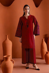 BrandsInn-2PC LAWN EMBROIDERED SHIRT WITH TROUSER-BI-05