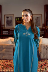 BrandsInn-2PC LAWN SEQUIN EMBROIDERED SHIRT WITH EMB TROUSER-BI-04