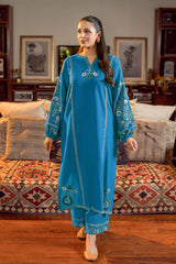 BrandsInn-2PC LAWN SEQUIN EMBROIDERED SHIRT WITH EMB TROUSER-BI-04