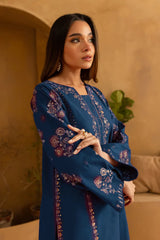 BrandsInn-2PC LAWN EMBROIDERED SHIRT WITH EMB TROUSER-BI-11