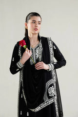 BrandsInn-3PC LAWN EMBROIDERED SHIRT WITH KHADDI NET EMBROIDERED DUPATTA AND TROUSER-BI-4778