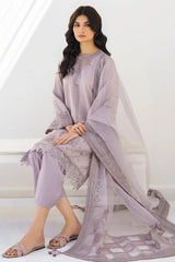 BrandsInn- 3PC LAWN HEAVY EMBROIDERED SHIRT WITH ORGANZA EMBROIDERED READY TO WEAR DUPATTA-BI-166