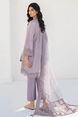 BrandsInn- 3PC LAWN HEAVY EMBROIDERED SHIRT WITH ORGANZA EMBROIDERED READY TO WEAR DUPATTA-BI-166