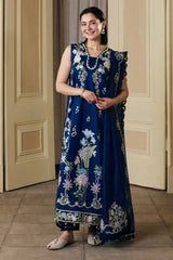 BrandsInn-3PC LAWN EMBROIDERED SHIRT WITH KHADDI NET EMB DUPATTA AND TROUSER-BI-4910