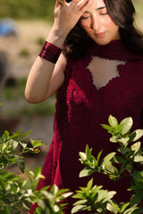 BrandsInn-3PC LAWN HEAVY EMBROIDERED SHIRT WITH KHADDI NET EMB DUPATTA AND EMB TROUSER-BI-4890