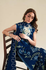 BrandsInn-3PC LAWN EMBROIDERED SHIRT WITH CHIFFON EMB DUPATTA AND EMB TROUSER-BI-4919