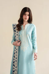 BrandsInn-3PC LAWN EMBROIDERED SHIRT WITH CHIFFON EMB DUPATTA AND TROUSER-BI-4916