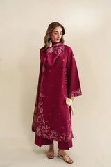 BrandsInn_3PC LAWN EMBROIDERED SHIRT WITH CHIFFON EMB DUPATTA AND TROUSER-BI-4920