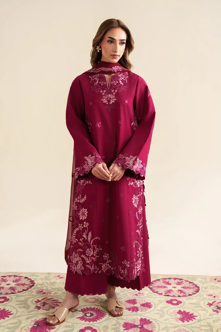 BrandsInn_3PC LAWN EMBROIDERED SHIRT WITH CHIFFON EMB DUPATTA AND TROUSER-BI-4920