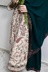 BrandsInn-3PC KARANDI EMBROIDERED SHIRT WITH KARANDI EMBROIDERED SHAWL AND TROUSER-BI-5302