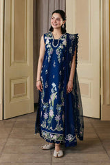 BrandsInn-3PC LAWN EMBROIDERED SHIRT WITH KHADDI NET EMB DUPATTA AND TROUSER-BI-4910