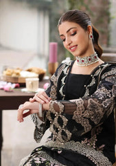 BrandsInn-3PC DHANAK EMBROIDERED SHIRT WITH CHIFFON EMBROIDERED DUPATTA AND TROUSER -BI-5050
