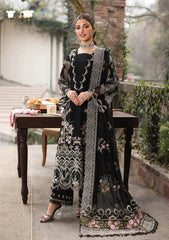 BrandsInn-3PC DHANAK EMBROIDERED SHIRT WITH CHIFFON EMBROIDERED DUPATTA AND TROUSER -BI-5050