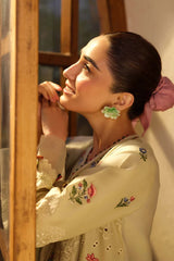 BrandsInn-3PC LAWN EMBROIDERED SHIRT WITH KHAADI NET EMBROIDERED DUPATTA AND TROUSER-BI-4634