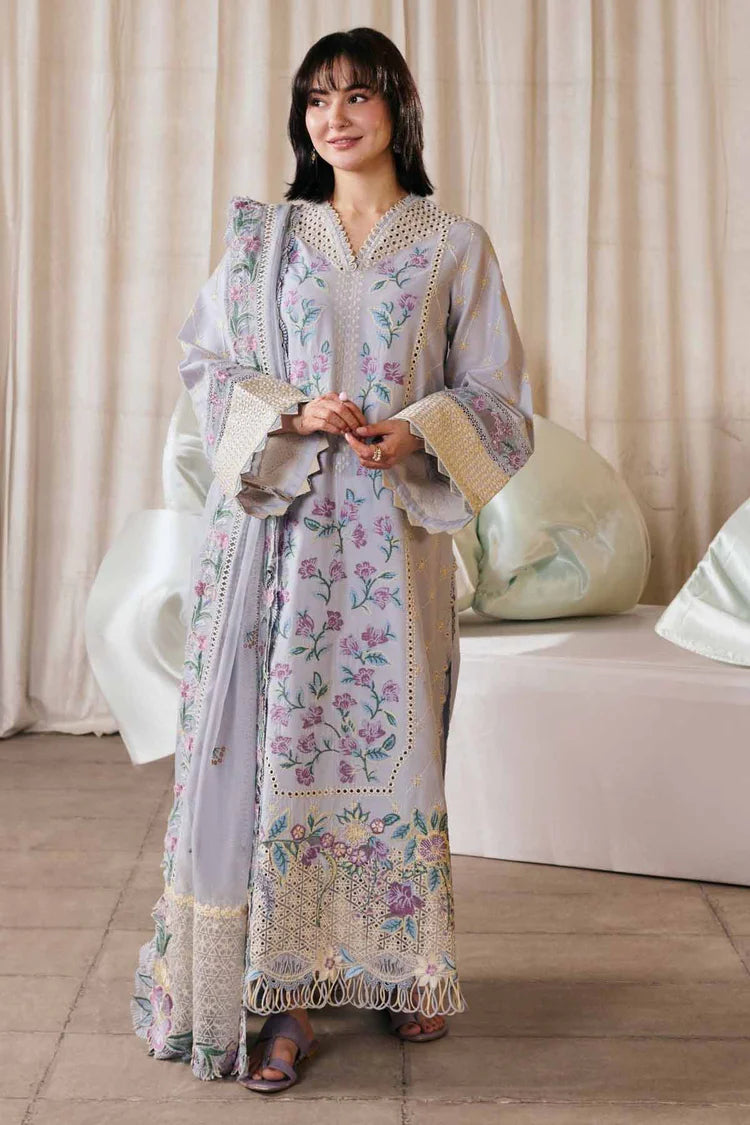 BrandsInn-3PC LAWN EMBROIDERED SHIRT WITH KHADDI NET EMB DUPATTA AND TROUSER-BI-4913