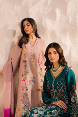 BrandsInn-3PC LAWN EMBROIDERED SHIRT WITH CHIFFON TYE&DYE DUPATTA & TROUSER-BI-4506