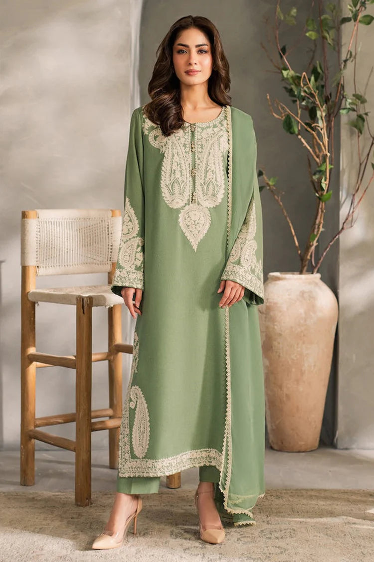 BrandsInn-3PC LAWN EMBROIDERED SHIRT WITH BAMBER CHIFFON DUPATTA-BI-4770