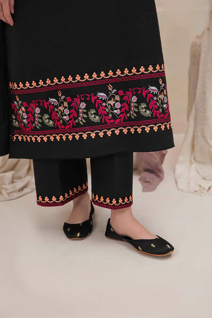 BrandsInn-2PC DHANAK EMBROIDERED SHIRT & EMBROIDERED TROUSER-BI-4144