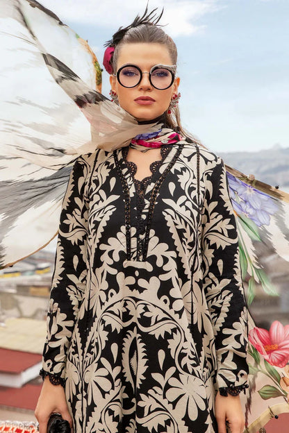 BrandsInn-3PC KHADDAR PRINTED EMB SHIRT WITH KHADDAR PRINTED DUPATTA AND PRINTED TROUSER-BI-2629