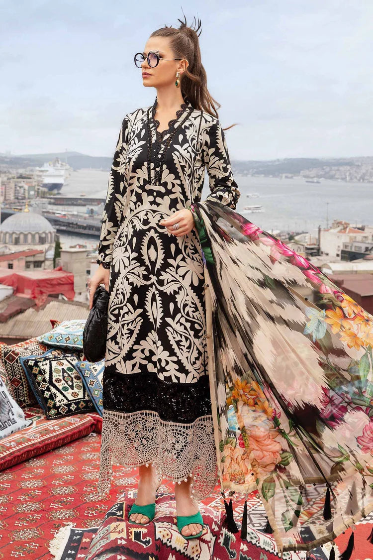 BrandsInn-3PC KHADDAR PRINTED EMB SHIRT WITH KHADDAR PRINTED DUPATTA AND PRINTED TROUSER-BI-2629
