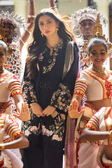 BrandsInn-3PC LAWN EMBROIDERED SHIRT WITH MONARK PRINT DUAPATTA AND TROUSER-BI-285