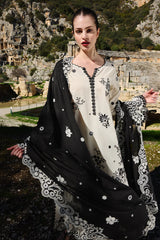BrandsInn-3PC LAWN EMBROIDERED SHIRT WITH CHIFFON EMBROIDERED DUPATTA AND EMB TROUSER-BI-331