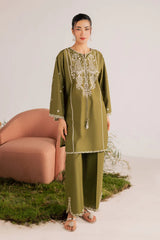 BrandsInn_2PIECE LAWN EMBROIDERED SHIRT WITH LAWN EMB TROUSER-BI-264