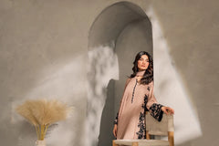 BrandsInn-3PC DHANAK EMBROIDERED SHIRT WITH CHIFFON TYE&DYE DUPATTA AND TROUSER-BI-5006