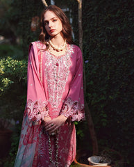 BrandsInn-3PC KHADDAR EMBROIDERED SHIRT WITH WOOL PRINTED SHAWL AND TROUSER -BI-5243