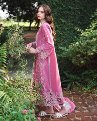 BrandsInn-3PC KHADDAR EMBROIDERED SHIRT WITH WOOL PRINTED SHAWL AND TROUSER -BI-5243