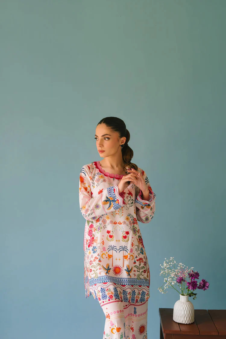 BRANDSINN-2PC SHAMOZE SILK PRINTED SHIRT & SHAMOZE SILK PRINTED TROUSER-BI-2006