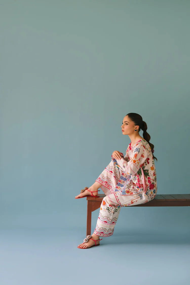 BRANDSINN-2PC SHAMOZE SILK PRINTED SHIRT & SHAMOZE SILK PRINTED TROUSER-BI-2006