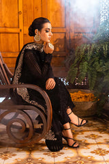 BrandsInn-3PC LAWN EMBROIDERED SHIRT WITH CHIFFOON EMBROIDERED DUPATTA AND EMB TROUSER-BI-4559